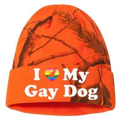 I Love My Gay Dog Heart Funny LGBT Pet Pride Proud Parent Kati Licensed 12" Camo Beanie