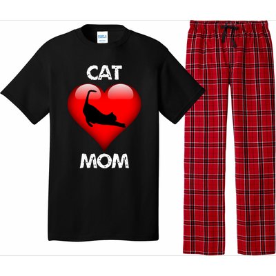 I Love My Cat Cat Mom Funny Gift Pajama Set