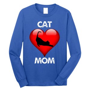 I Love My Cat Cat Mom Funny Gift Long Sleeve Shirt