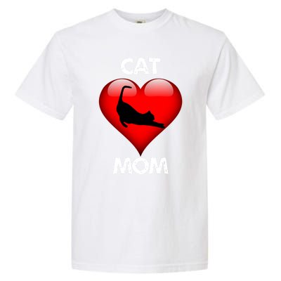 I Love My Cat Cat Mom Funny Gift Garment-Dyed Heavyweight T-Shirt