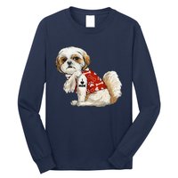 I Love Mom Tattoo Shih Tzu Mom Funny MotherS Day Gift Long Sleeve Shirt