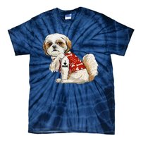 I Love Mom Tattoo Shih Tzu Mom Funny MotherS Day Gift Tie-Dye T-Shirt