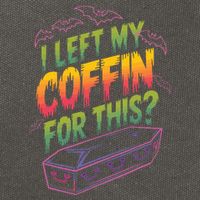I Left My Coffin For This Cotton Canvas Backpack