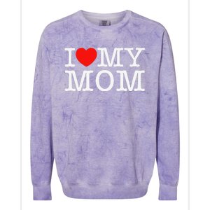 I Love My Mom Colorblast Crewneck Sweatshirt