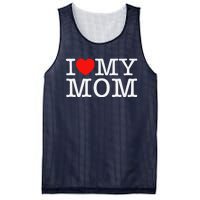 I Love My Mom Mesh Reversible Basketball Jersey Tank