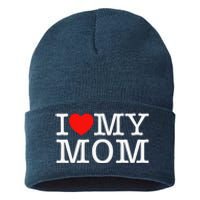 I Love My Mom Sustainable Knit Beanie