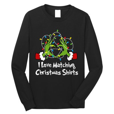 I Love Matching Christmas S But I DonT Lights Couples Long Sleeve Shirt