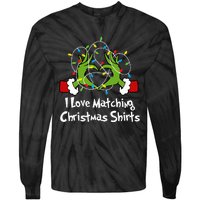 I Love Matching Christmas S But I DonT Lights Couples Tie-Dye Long Sleeve Shirt