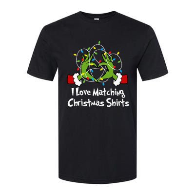 I Love Matching Christmas S But I DonT Lights Couples Softstyle CVC T-Shirt