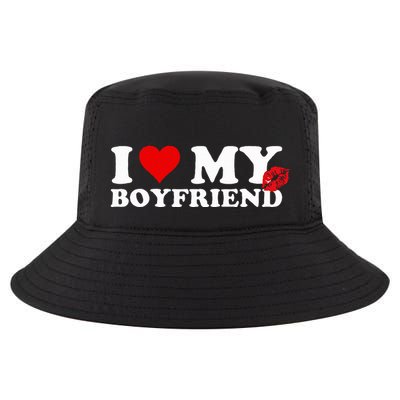 I Love My Boyfriend Sweatpants On Butt Love My Sweatpants Cool Comfort Performance Bucket Hat