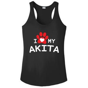 I Love My Akita Akita Dog Ladies PosiCharge Competitor Racerback Tank