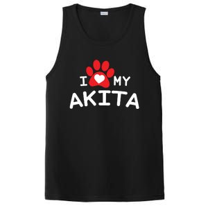 I Love My Akita Akita Dog PosiCharge Competitor Tank