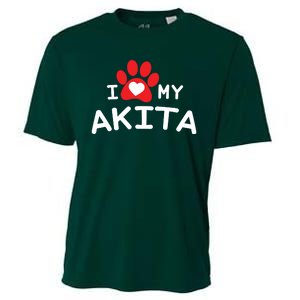 I Love My Akita Akita Dog Cooling Performance Crew T-Shirt