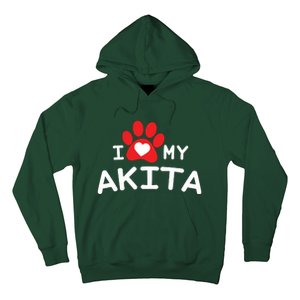 I Love My Akita Akita Dog Hoodie