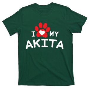 I Love My Akita Akita Dog T-Shirt