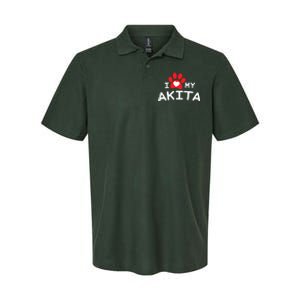 I Love My Akita Akita Dog Softstyle Adult Sport Polo