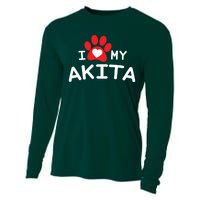 I Love My Akita Akita Dog Cooling Performance Long Sleeve Crew