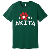 I Love My Akita Akita Dog Premium T-Shirt