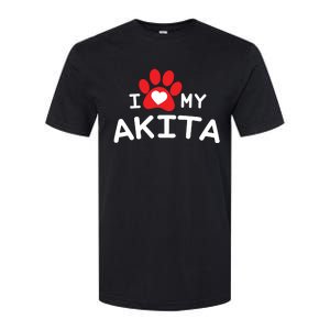 I Love My Akita Akita Dog Softstyle CVC T-Shirt