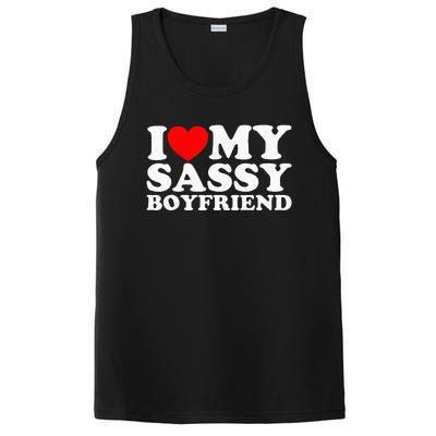 I Love My Sassy Boyfriend Bf PosiCharge Competitor Tank