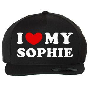 I Love My Sophie Wool Snapback Cap