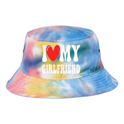 I Love My Girlfriend Tie Dye Newport Bucket Hat