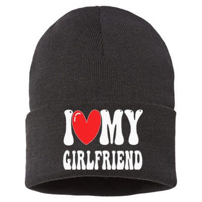 I Love My Girlfriend Sustainable Knit Beanie