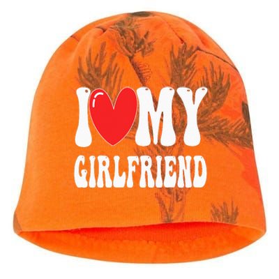 I Love My Girlfriend Kati - Camo Knit Beanie