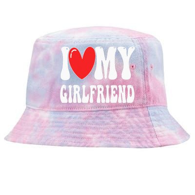 I Love My Girlfriend Tie-Dyed Bucket Hat