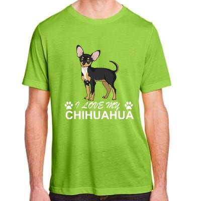 I Love My Chihuahua Lover Giftidea For Chiwawa Moms And Dads Gift Adult ChromaSoft Performance T-Shirt