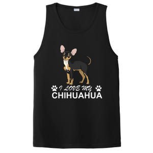 I Love My Chihuahua Lover Giftidea For Chiwawa Moms And Dads Gift PosiCharge Competitor Tank