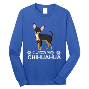 I Love My Chihuahua Lover Giftidea For Chiwawa Moms And Dads Gift Long Sleeve Shirt