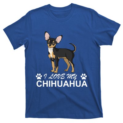 I Love My Chihuahua Lover Giftidea For Chiwawa Moms And Dads Gift T-Shirt