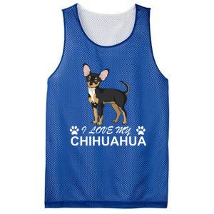 I Love My Chihuahua Lover Giftidea For Chiwawa Moms And Dads Gift Mesh Reversible Basketball Jersey Tank