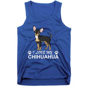 I Love My Chihuahua Lover Giftidea For Chiwawa Moms And Dads Gift Tank Top