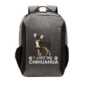 I Love My Chihuahua Lover Giftidea For Chiwawa Moms And Dads Gift Vector Backpack