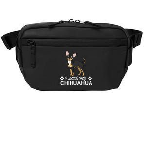 I Love My Chihuahua Lover Giftidea For Chiwawa Moms And Dads Gift Crossbody Pack