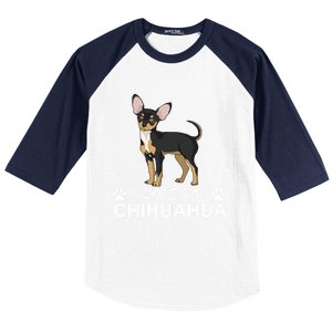 I Love My Chihuahua Lover Giftidea For Chiwawa Moms And Dads Gift Baseball Sleeve Shirt