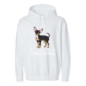 I Love My Chihuahua Lover Giftidea For Chiwawa Moms And Dads Gift Garment-Dyed Fleece Hoodie