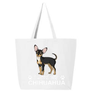 I Love My Chihuahua Lover Giftidea For Chiwawa Moms And Dads Gift 25L Jumbo Tote