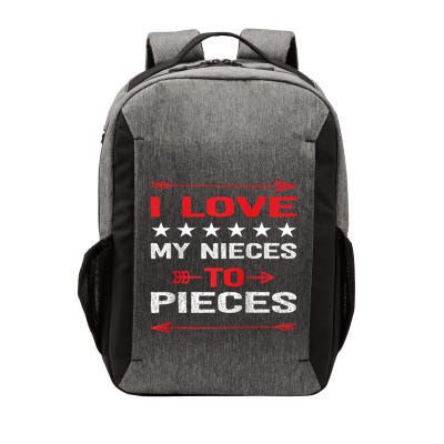 I Love My Nieces To Pieces Quotes Aunt Uncle Gifts Vector Backpack