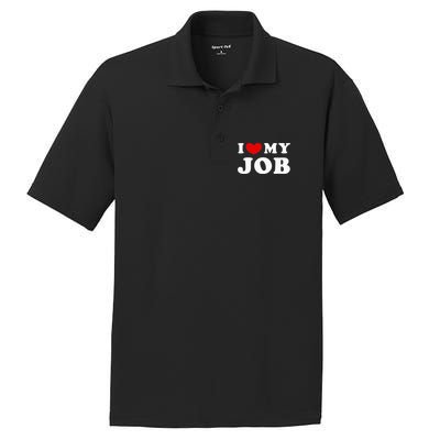 I Love My Job I Heart My Job PosiCharge RacerMesh Polo