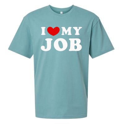 I Love My Job I Heart My Job Sueded Cloud Jersey T-Shirt