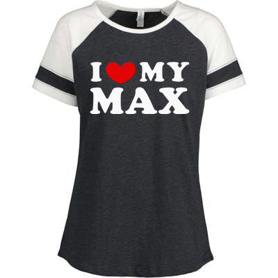 I Love My Max Enza Ladies Jersey Colorblock Tee