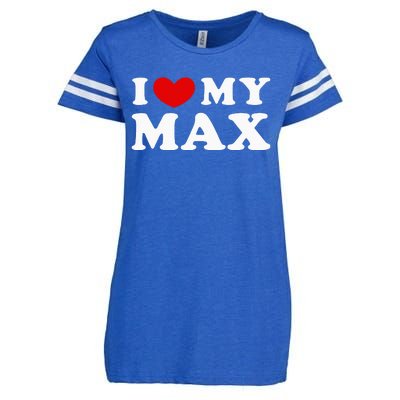 I Love My Max Enza Ladies Jersey Football T-Shirt