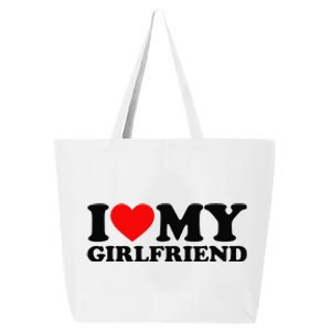 I Love My Girlfriend I Heart My Girlfriend 25L Jumbo Tote