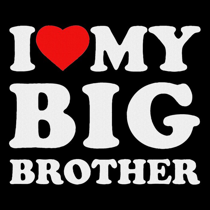 I Love My Big Brother Heart Tank Top