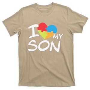 I Love My Autistic Son Autism Awareness Month T-Shirt