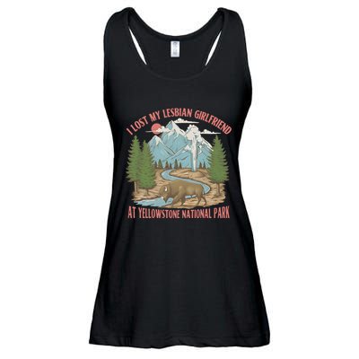 I Lost My Lesbian Girlfriend At Yellowstone National Park Ladies Essential Flowy Tank