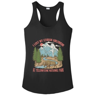 I Lost My Lesbian Girlfriend At Yellowstone National Park Ladies PosiCharge Competitor Racerback Tank